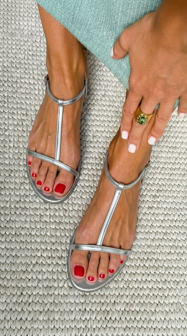 Rosalba | Sandalias Doradas Elegantes