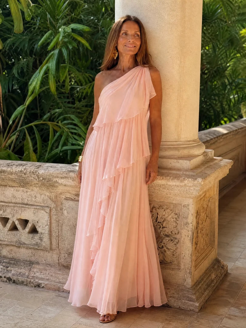 Seyma | Vestido Largo con Volantes