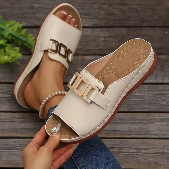 Larissa | Sandalias Cómodas de Cuña para Mujer