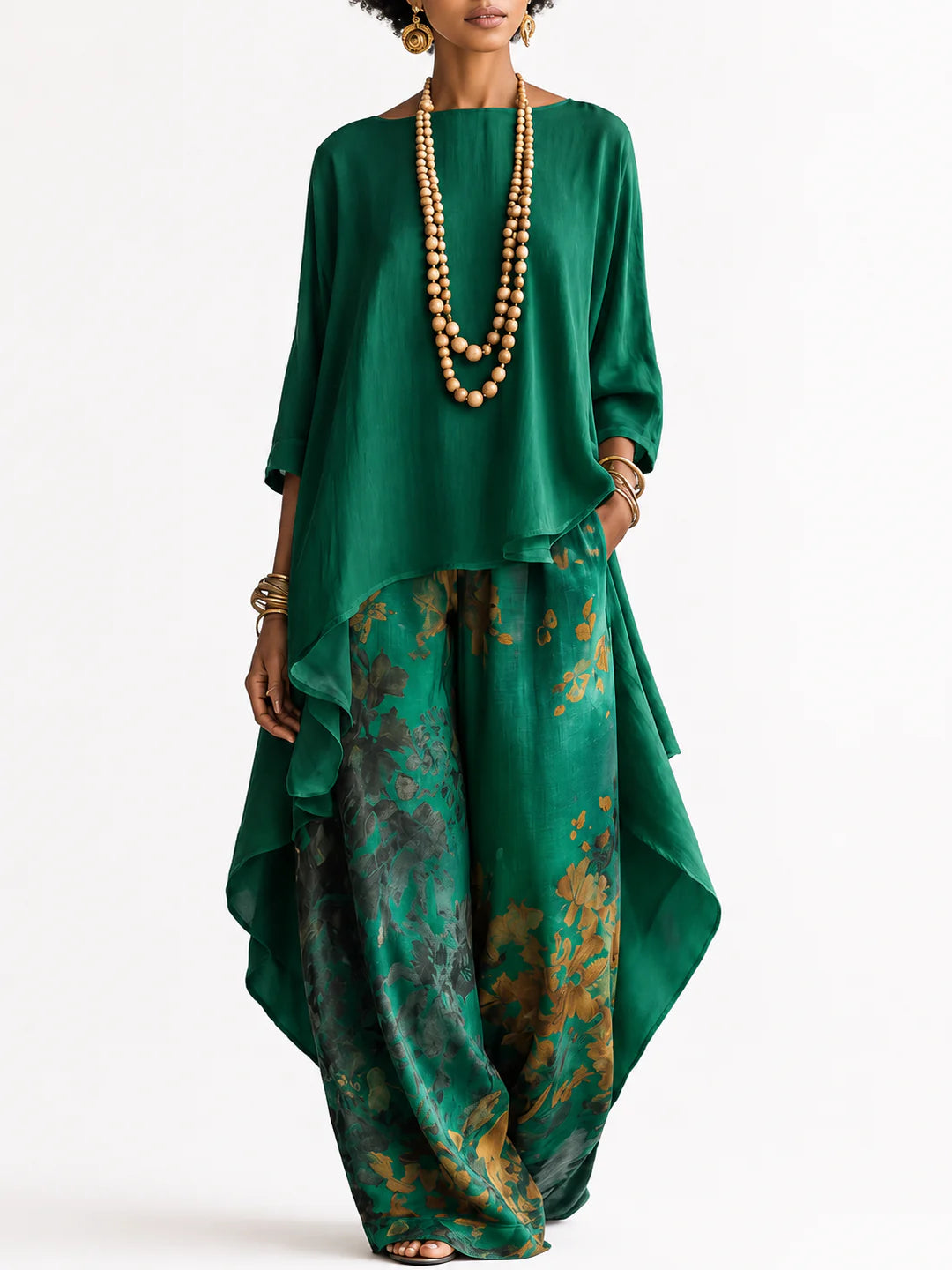 Auvelle | Conjunto Bohemio de Verano + Collar de Cuentas de Regalo