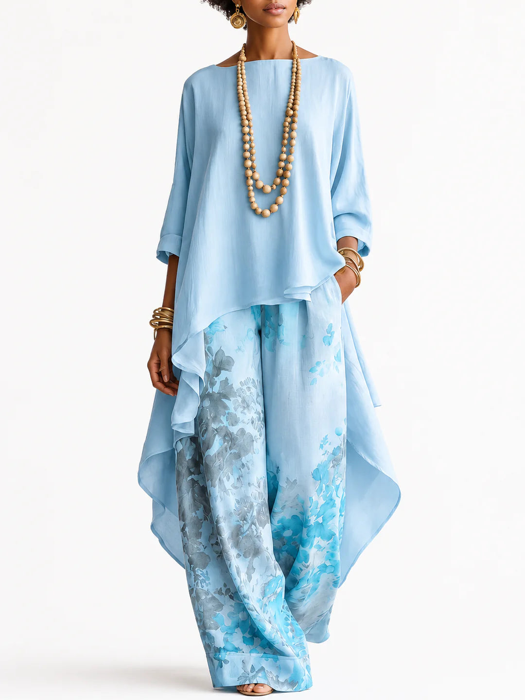 Auvelle | Conjunto Bohemio de Verano + Collar de Cuentas de Regalo