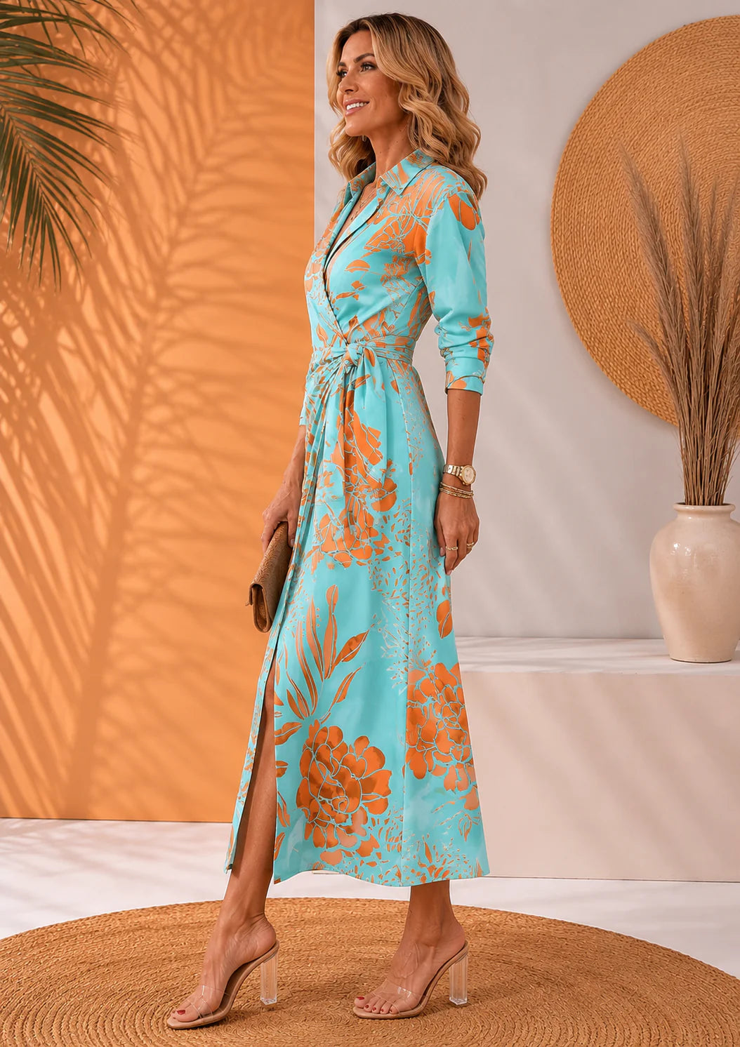 Olivera | Vestido Maxi Elegante con Lazo