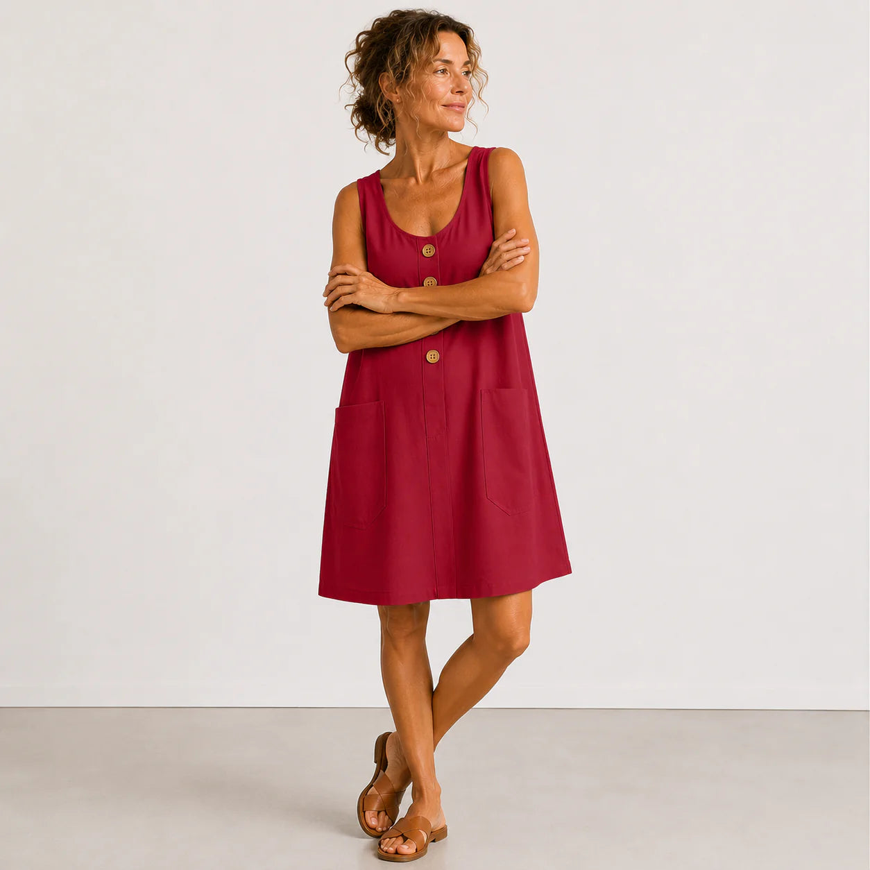 Maud | Vestido de Algodón y Lino para Verano