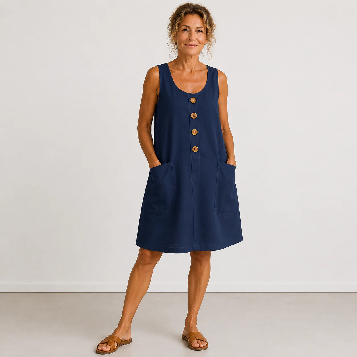 Maud | Vestido de Algodón y Lino para Verano