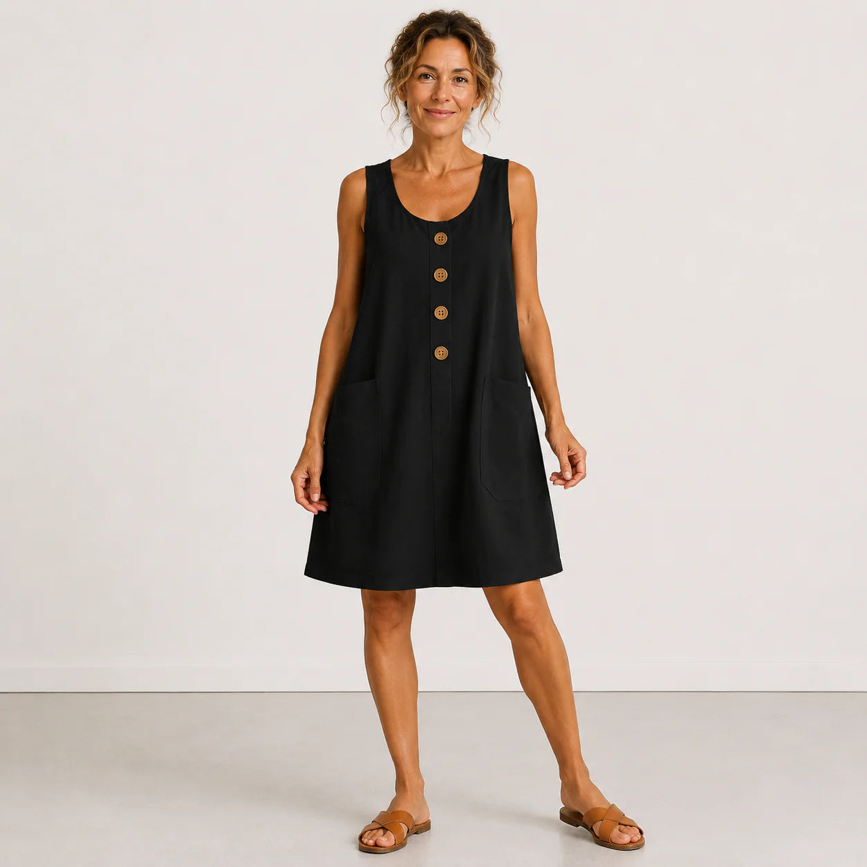Maud | Vestido de Algodón y Lino para Verano