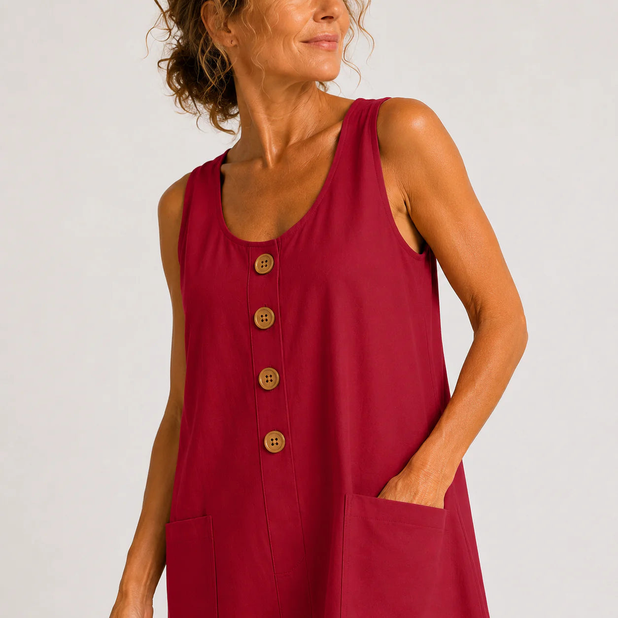 Maud | Vestido de Algodón y Lino para Verano