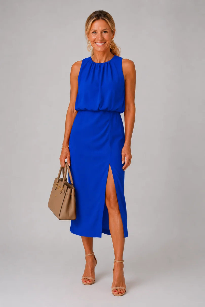 Antoinette | Vestido Midi con Abertura Lateral