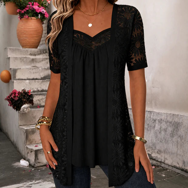Elizabeth | Blusa Elegante de Encaje