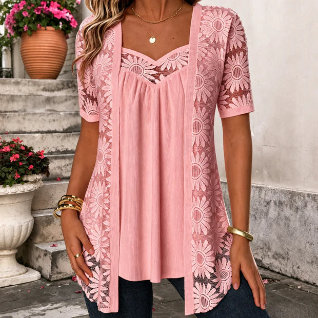 Elizabeth | Blusa Elegante de Encaje