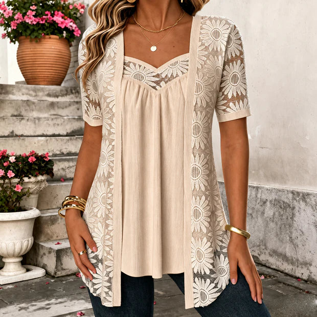 Elizabeth | Blusa Elegante de Encaje