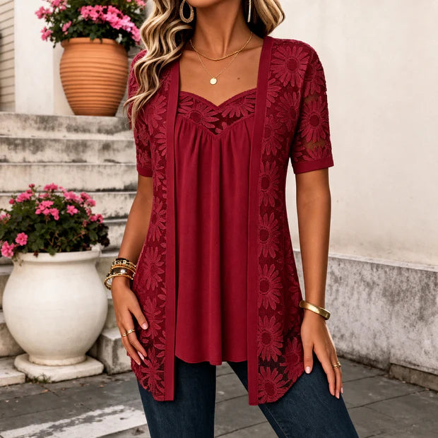 Elizabeth | Blusa Elegante de Encaje