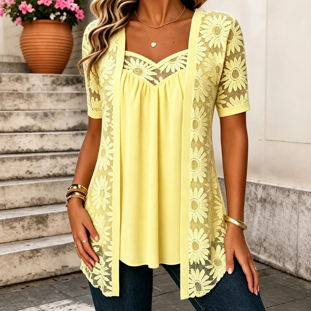 Elizabeth | Blusa Elegante de Encaje