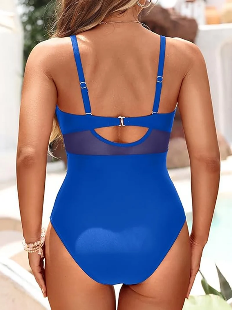 Michela | Bañador con Detalles Transparentes de Corte Favorecedor