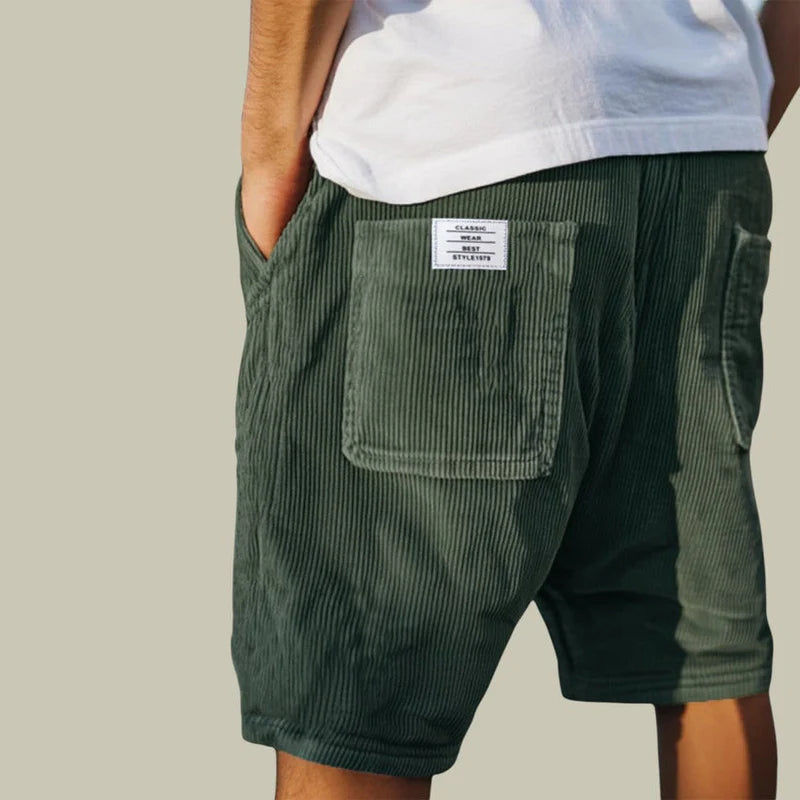 Benn | Bermudas de Pana con Cintura Elástica para Hombre