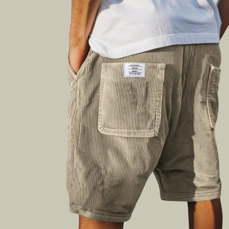 Benn | Bermudas de Pana con Cintura Elástica para Hombre
