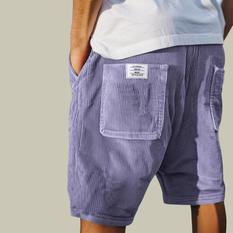 Benn | Bermudas de Pana con Cintura Elástica para Hombre