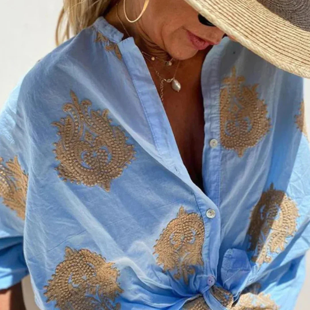 Dina - Blusa ligera y chic de manga larga