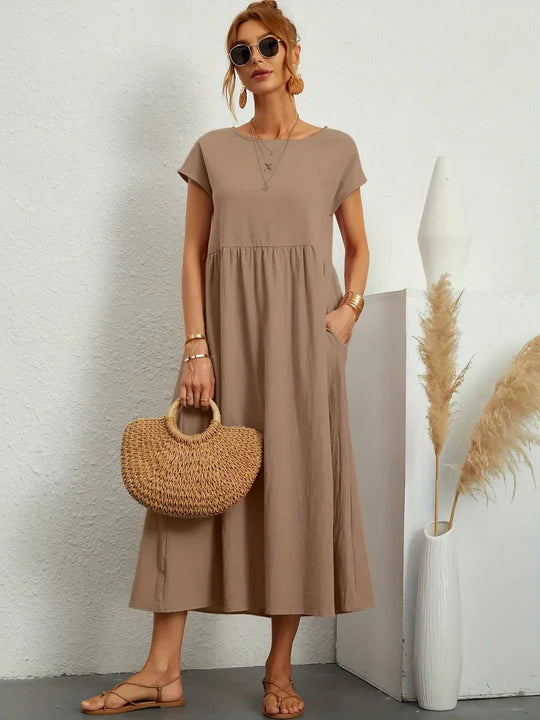 Scarlett | Vestido Ligero de Algodón con Bolsillos