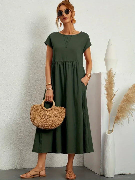 Scarlett | Vestido Ligero de Algodón con Bolsillos