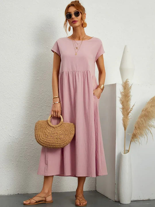 Scarlett | Vestido Ligero de Algodón con Bolsillos