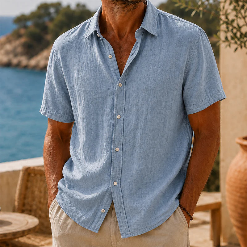 Emiliano | Camisa Vintage de Algodón y Lino
