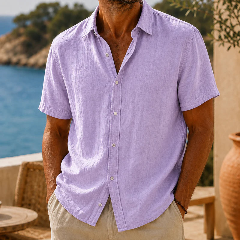 Emiliano | Camisa Vintage de Algodón y Lino