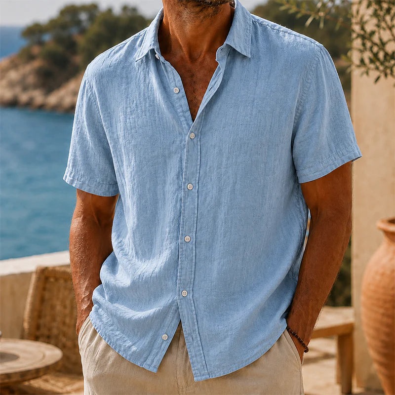 Emiliano | Camisa Vintage de Algodón y Lino