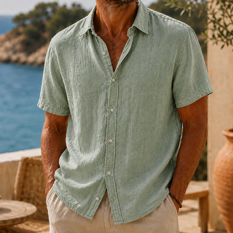 Emiliano | Camisa Vintage de Algodón y Lino