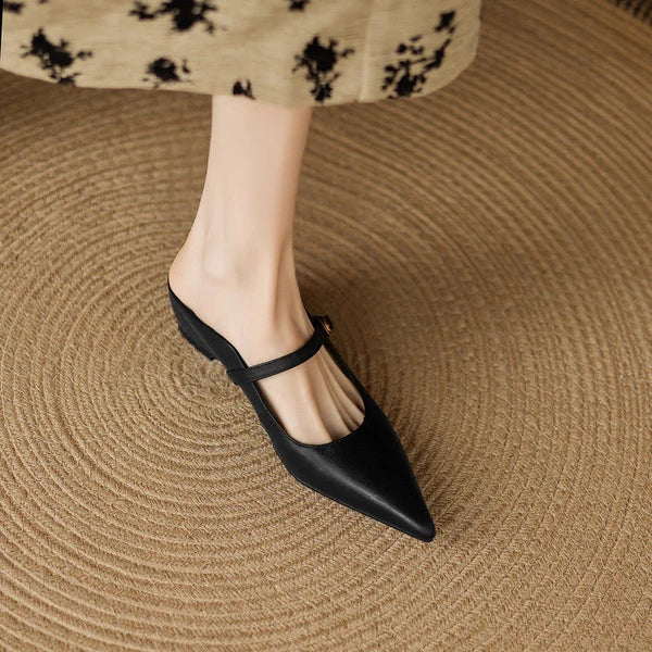 Lainey | Mules Mary Jane de Punta