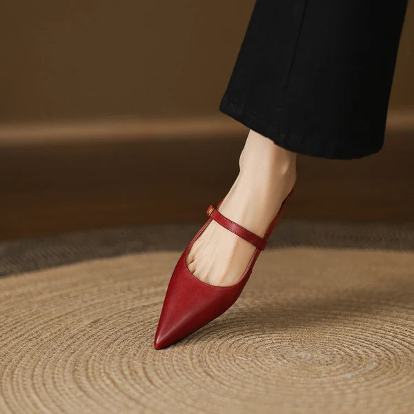 Lainey | Mules Mary Jane de Punta