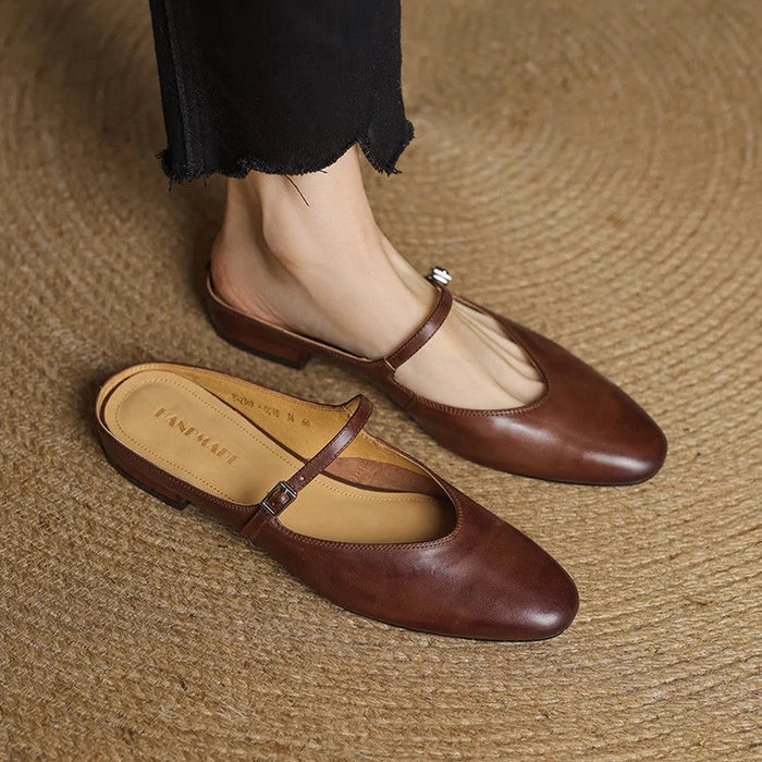 Bleraine | Mules Mary Jane de Punta Almendrada
