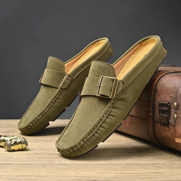 Isella | Mules Mocasín con Hebilla