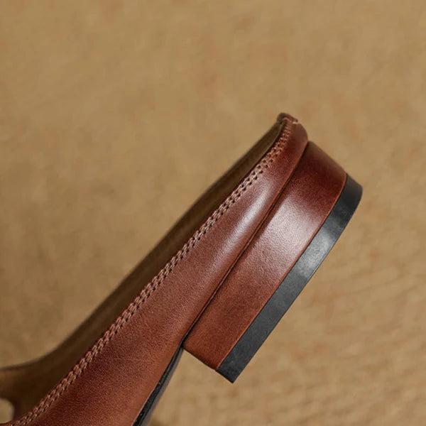 Bleraine | Mules Mary Jane de Punta Almendrada