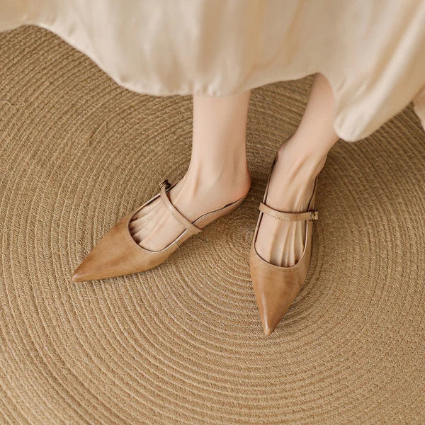 Lainey | Mules Mary Jane de Punta