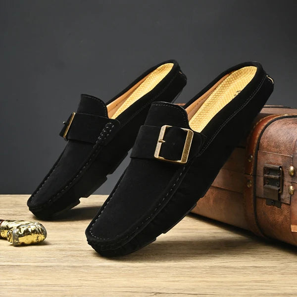 Isella | Mules Mocasín con Hebilla