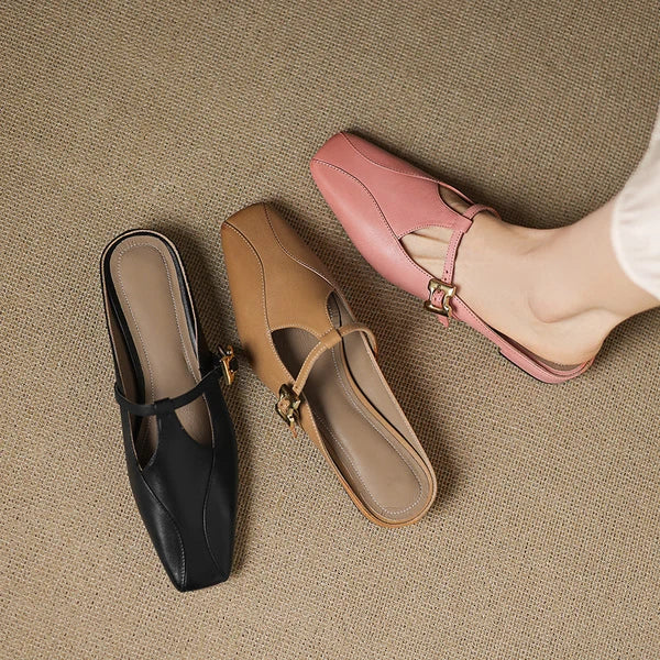 Lavena | Mules con Tira en T