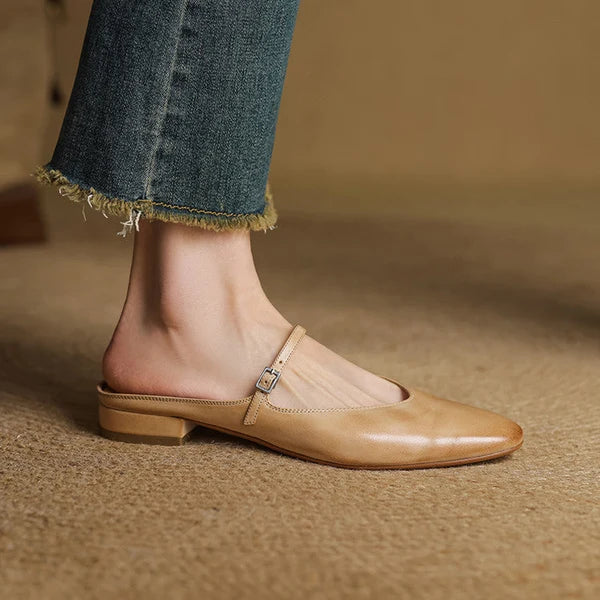 Bleraine | Mules Mary Jane de Punta Almendrada