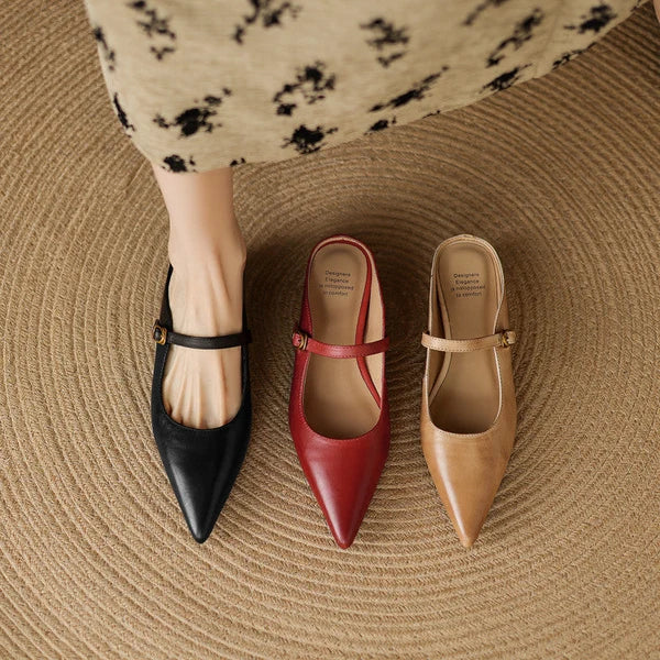 Lainey | Mules Mary Jane de Punta