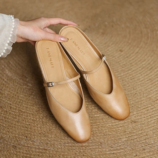Bleraine | Mules Mary Jane de Punta Almendrada