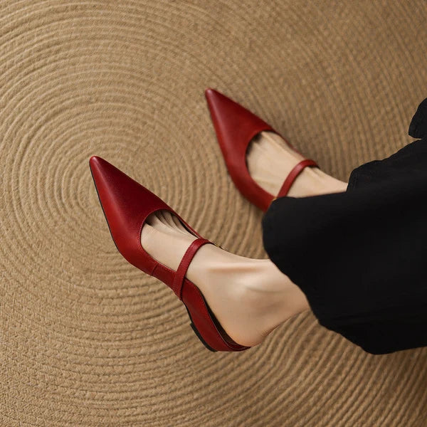 Lainey | Mules Mary Jane de Punta