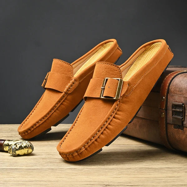 Isella | Mules Mocasín con Hebilla