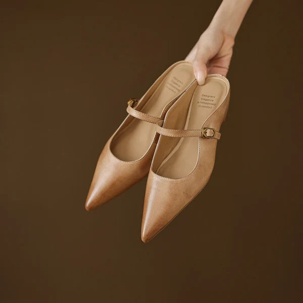 Lainey | Mules Mary Jane de Punta