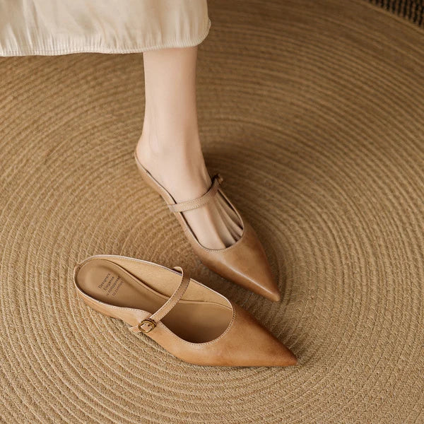 Lainey | Mules Mary Jane de Punta