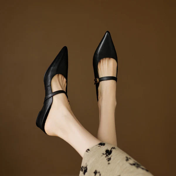 Lainey | Mules Mary Jane de Punta