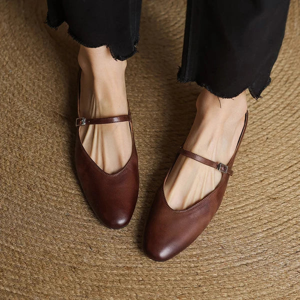 Bleraine | Mules Mary Jane de Punta Almendrada