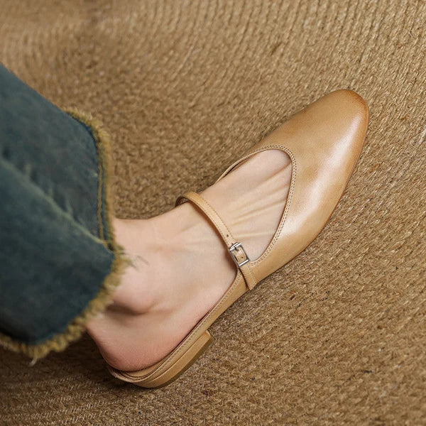 Bleraine | Mules Mary Jane de Punta Almendrada