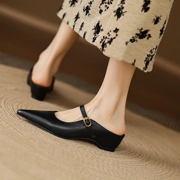 Lainey | Mules Mary Jane de Punta