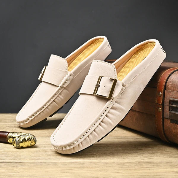 Isella | Mules Mocasín con Hebilla