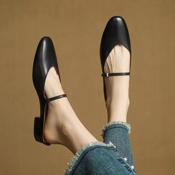 Bleraine | Mules Mary Jane de Punta Almendrada