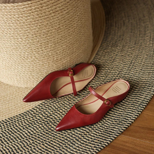 Lainey | Mules Mary Jane de Punta